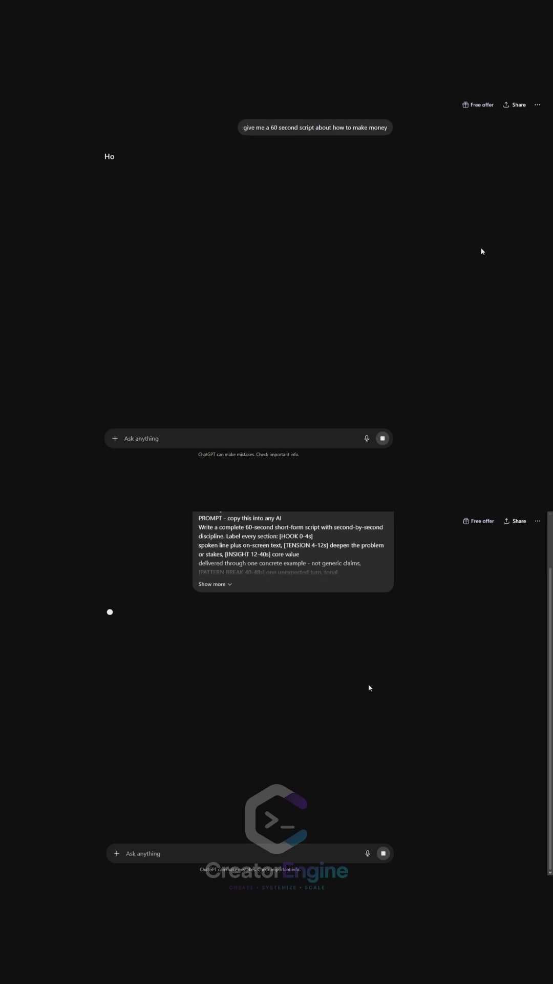 CreatorEngine: AI Prompts That Actually Produce Usable Content